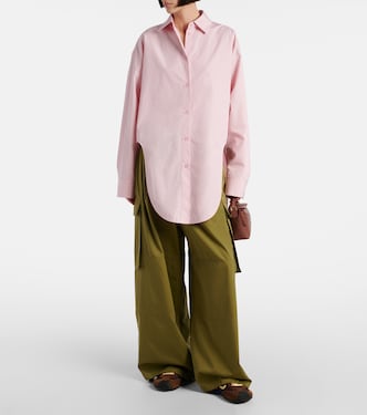 Pantalon cargo en coton et soie | Loewe