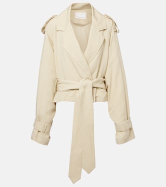 Simona cropped trench coat | The Frankie Shop