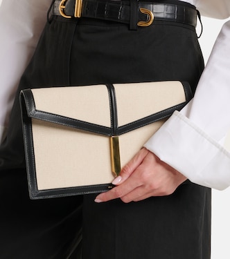Pochette Tokyo en toile et cuir | DeMellier