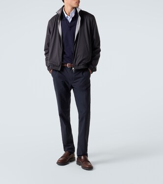 Reversible cashmere bomber jacket | Loro Piana