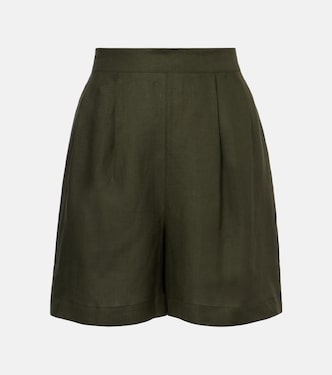 Dallas linen shorts | Asceno