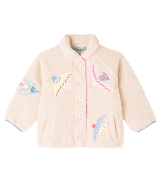 Bestickte Jacke aus Teddyfleece | Stella McCartney Kids