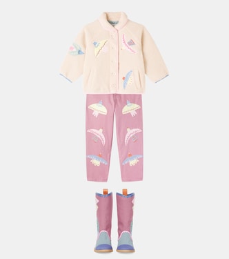 Bestickte Jacke aus Teddyfleece | Stella McCartney Kids