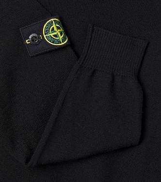 Compass virgin wool turtleneck sweater | Stone Island Junior