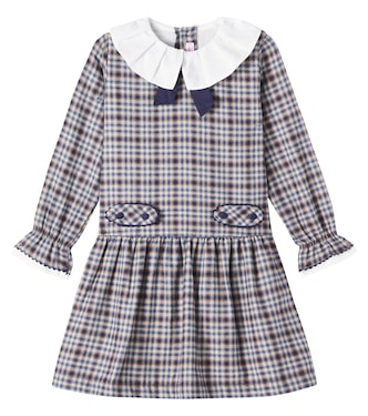 Tessa checked cotton and wool dress | La Coqueta