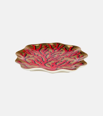 Plateau décoratif Sirena Coral en porcelaine | Jonathan Adler