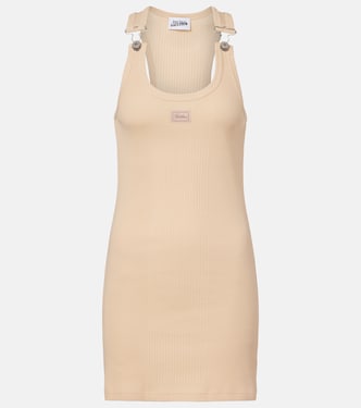 Ribbed-knit cotton minidress | Jean Paul Gaultier