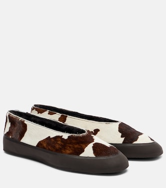 Apres Ski printed calf hair ballet flats | Le Monde Béryl