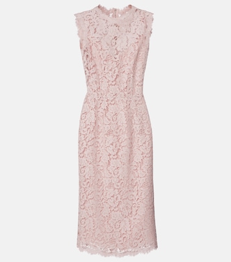Cotton-blend lace cocktail dress | Dolce&Gabbana