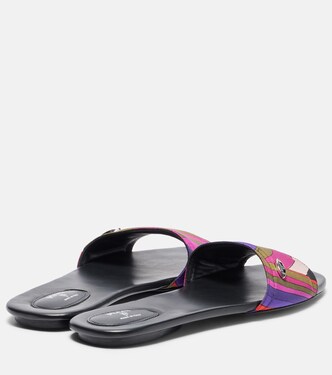 Yummi Iride silk slides | Pucci