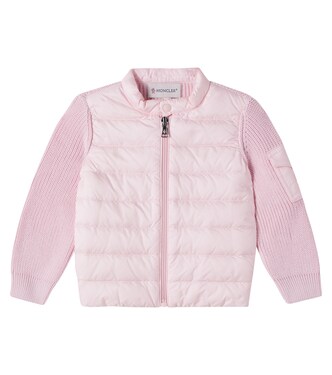 Baby down-paneled cotton jacket | Moncler Enfant