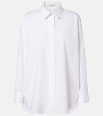 Embroidered cotton-blend poplin shirt | Dorothee Schumacher