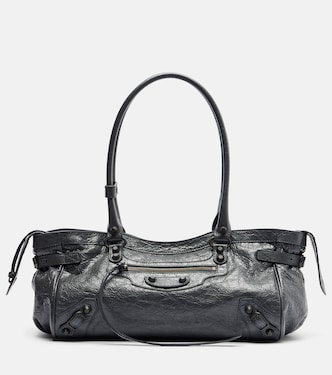 Le City East-West leather shoulder bag | Balenciaga
