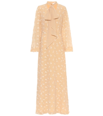 Embroidered silk maxi dress | Chloé