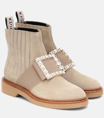 Bottines Viv' Rangers en daim | Roger Vivier
