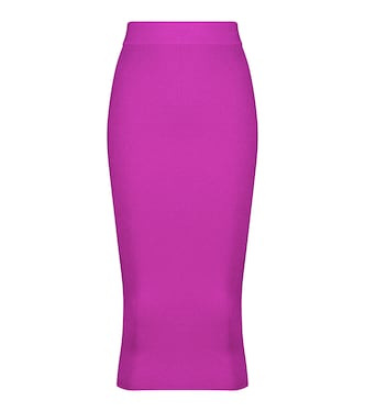 Falda tubo mezcla de cachemir y seda | Tom Ford