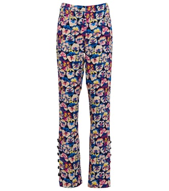 Floral high-rise flared pants | Rabanne