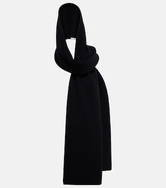 Sciarpa in lana e cashmere con cappuccio | Alaïa