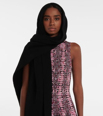 Sciarpa in lana e cashmere con cappuccio | Alaïa