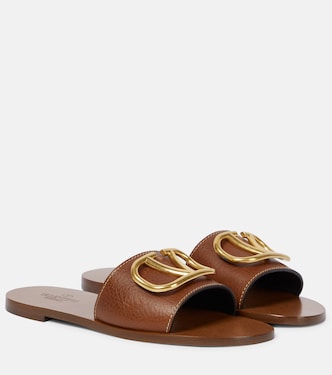 VLogo leather slides | Valentino Garavani