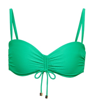 Textured self-tie bikini top | Heidi Klein
