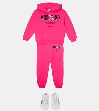 Felpa e pantaloni in misto cotone | Moschino Kids