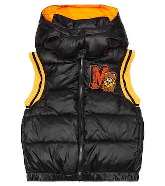 Embroidered padded vest | Moschino Kids