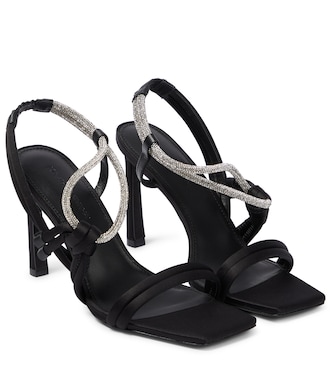 Cassie embellished satin sandals | Simkhai