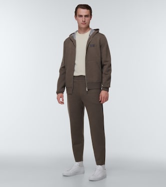 Zip-up wool blend hoodie | Berluti