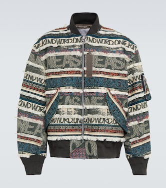x Eric Haze chaqueta bomber en jacquard | Sacai