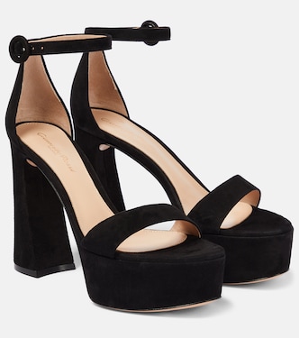 Suede platform sandals | Gianvito Rossi