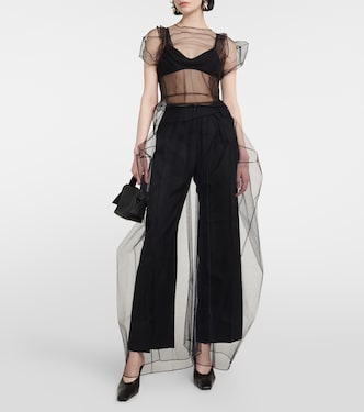 Pantalon à taille basse en laine | Acne Studios