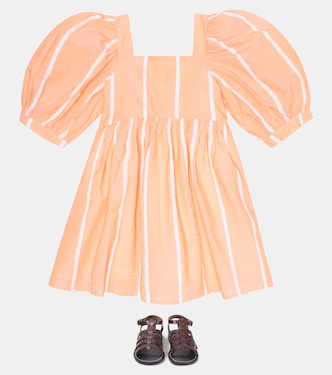 Robe Suzy rayée en coton et lin | Morley