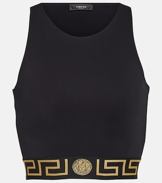 Sujetador deportivo Greca con abertura | Versace