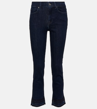 Jeans The Straight Crop de tiro medio | 7 For All Mankind