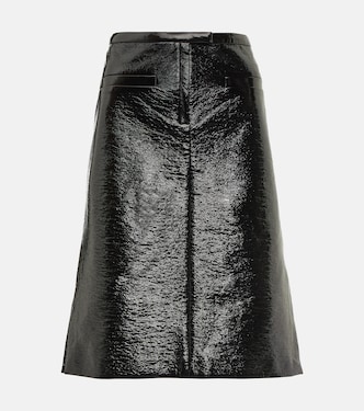 Falda midi de vinilo | Courrèges