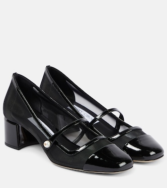 Elisa 45 mesh Mary Jane pumps | Jimmy Choo