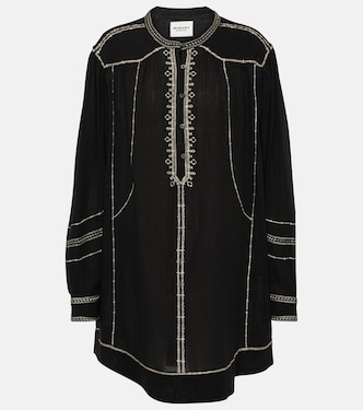 Robe Pradel brodée en coton | Marant Etoile