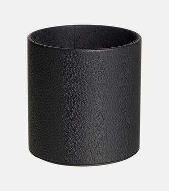 Large leather pen pot | Michaël Verheyden