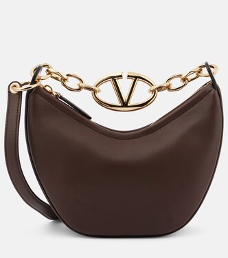 VLogo Moon Mini leather shoulder bag | Valentino Garavani