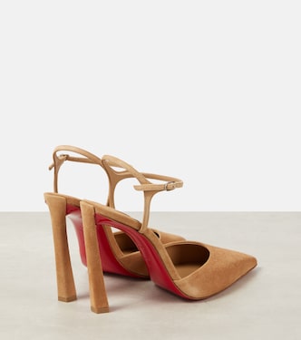 Condora Riviera 100 suede slingback pumps | Christian Louboutin
