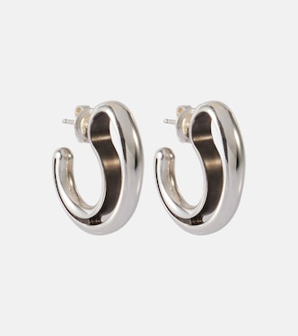 Drop Large sterling silver earrings | Bottega Veneta
