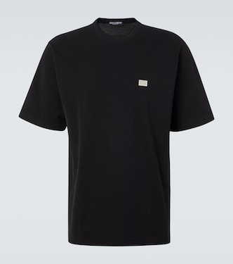 T-Shirt aus Baumwoll-Piqué | Dolce&Gabbana