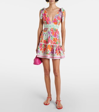 Cara printed cotton minidress | Poupette St Barth