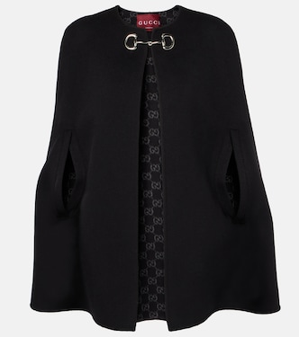 Cape Horsebit aus Wolle und Seide | Gucci