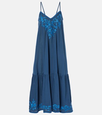 Cotton chambray midi dress | Juliet Dunn