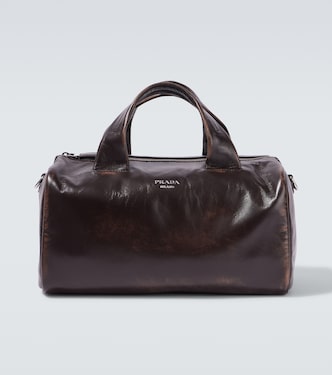 Small leather duffel bag | Prada