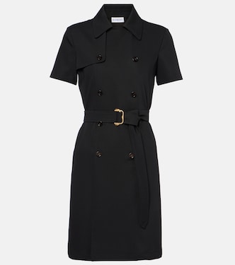 Belted wool twill shirt dress | Burberry