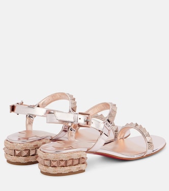Pyrasand 30 mirrored leather sandals  | Christian Louboutin