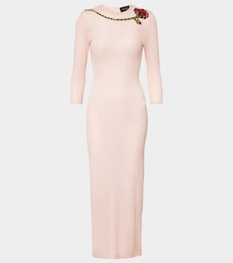 Verziertes Midikleid aus Mesh | Simone Rocha